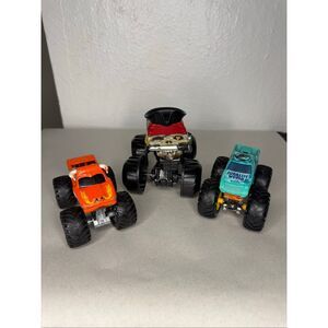 Die-Cast Hot Wheels Monster Trucks Lot of 3 Monster Jam Series